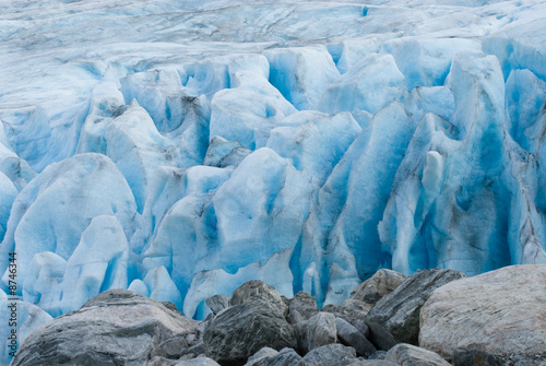 Amazing pattern of aquamarine glacier