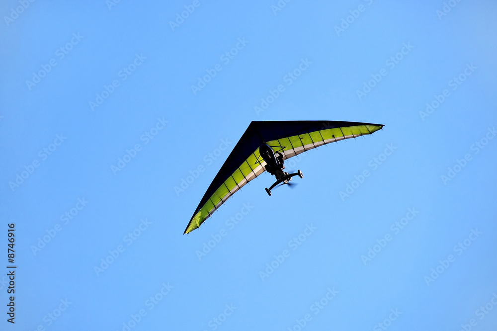Glider flying highly Glider flying highly