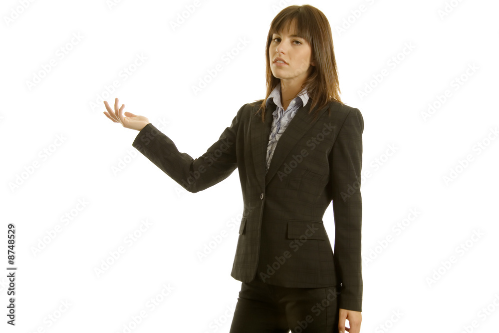 Businesswoman in dark suit Businesswoman in dark suit