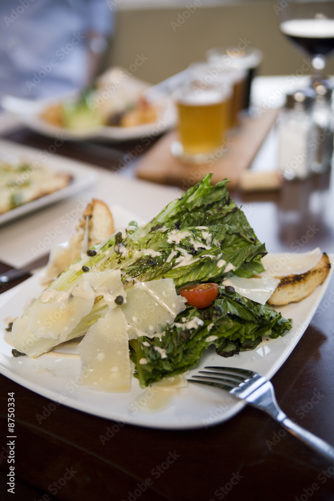 Romaine and Parmesan salad appetizer Romaine and Parmesan salad appetizer
