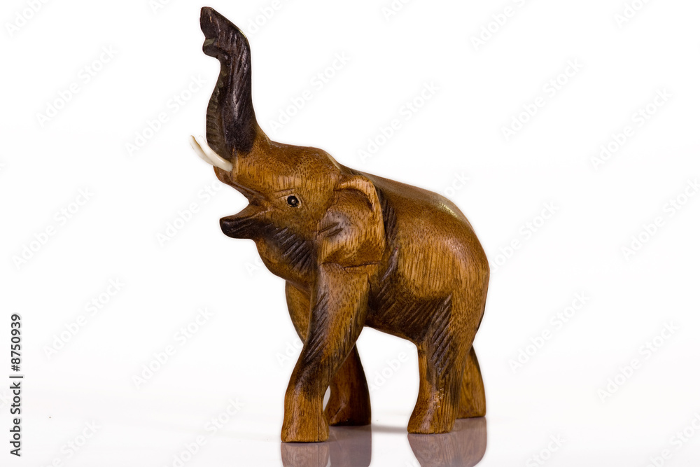 Naklejka premium wooden elephant