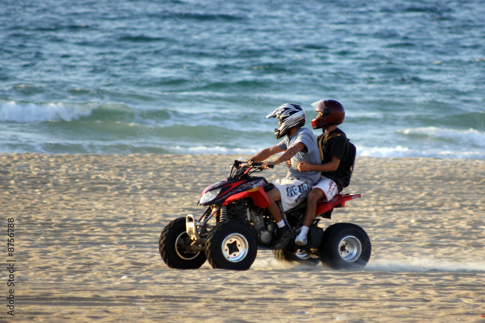 Fototapeta premium Motorbikes on the beach #5