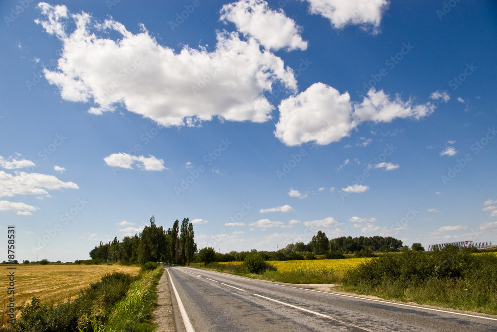 road and sky