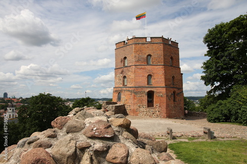 Gediminas castle in Vilnius - the capital of Lithuania