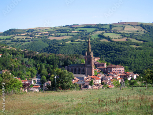 Typical french village of Belmont sur Rance