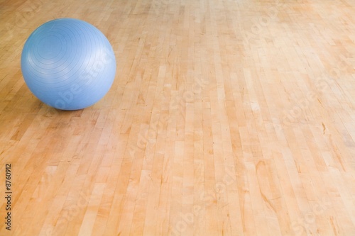 Pilates ball with copyspace