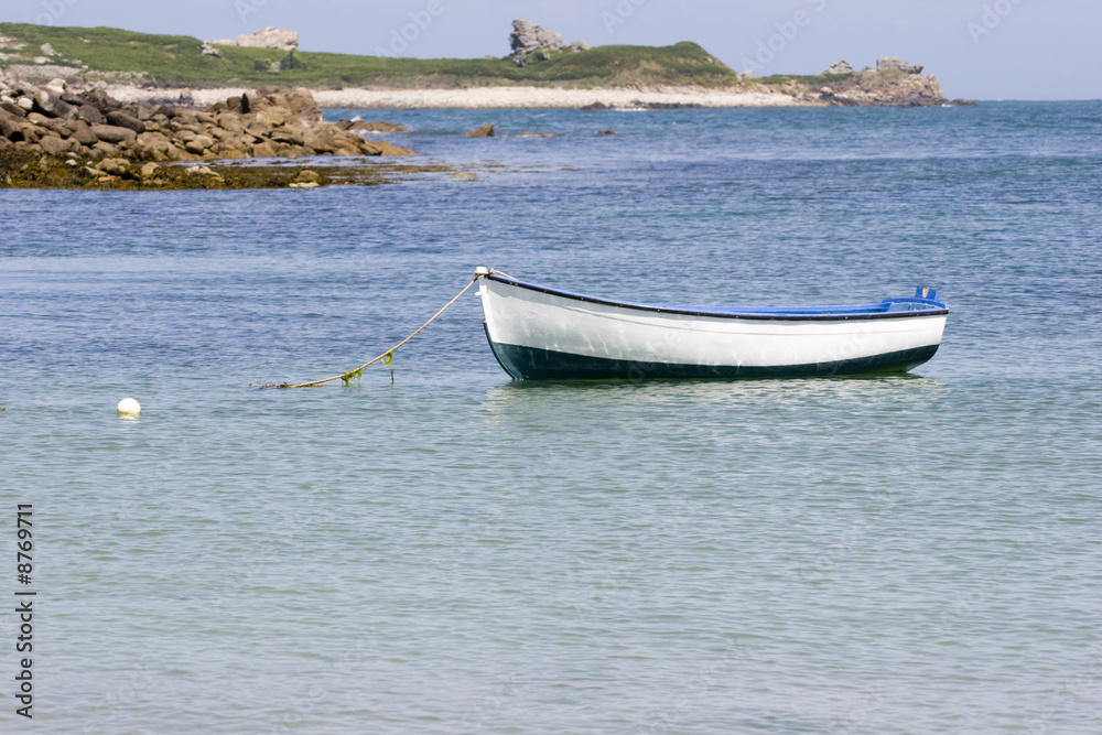 boat in the sea , in brittany