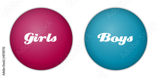 buttons girls boys