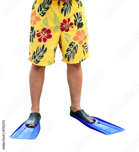 Legs in flippers
