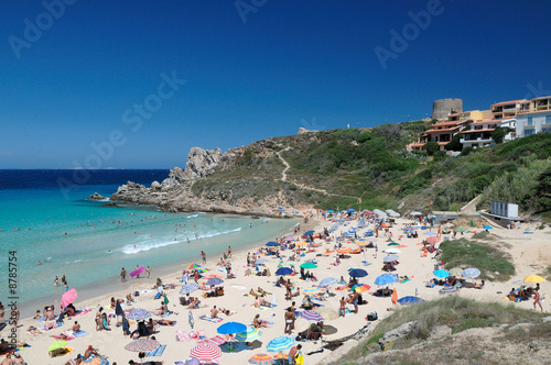 foule sur la plage