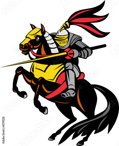 Knight on horseback