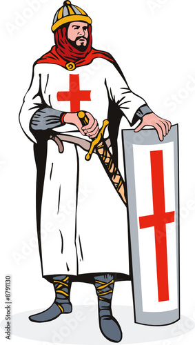 Knight with shield