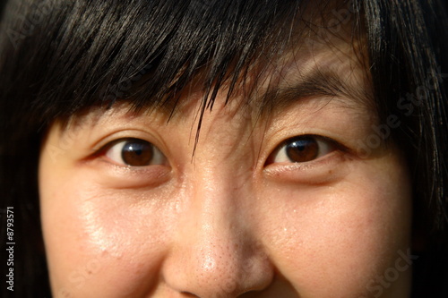eyes of young Chinese girl © Zhiqiang Hu