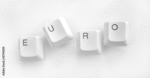 Computer keys with EURO word