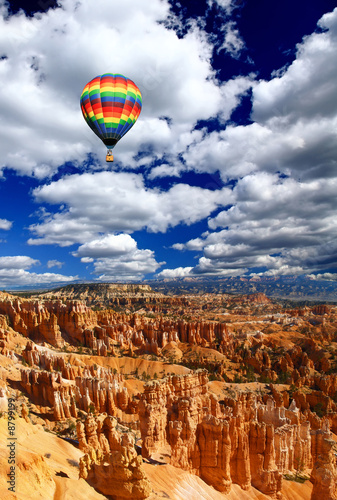 The landscape of The Bryce Canyon National Park in Utah