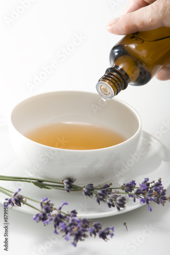 Herbal medicine. Isolated on white. Studio shot.