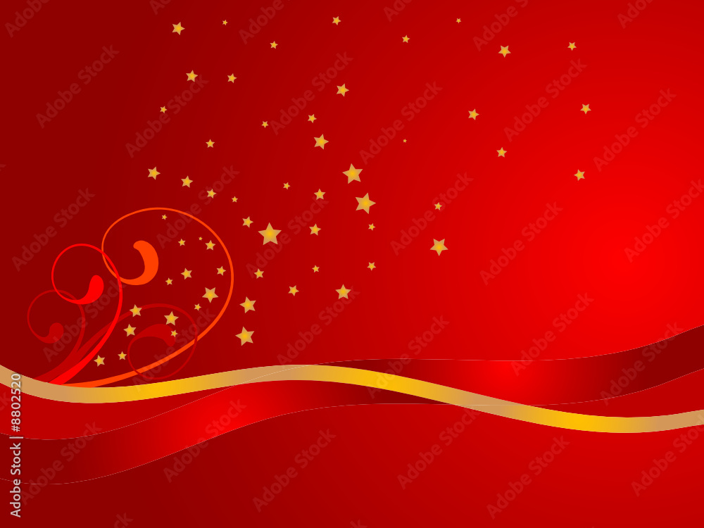 Red background with stars Red background with stars