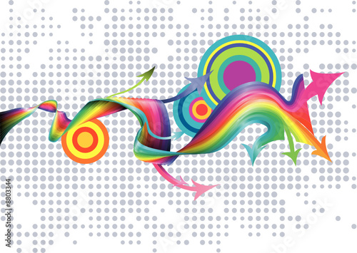 Abstract rainbow background