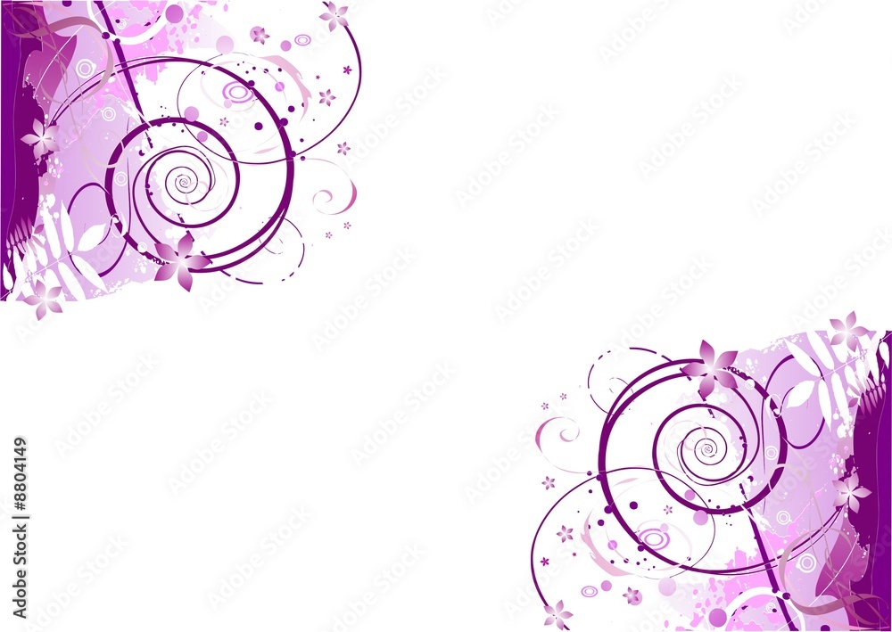Pink lila Hintergrund Illustration mit Ornament ecken