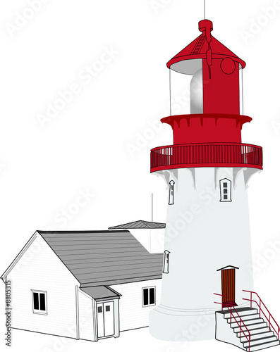 the illustration of lighthouse