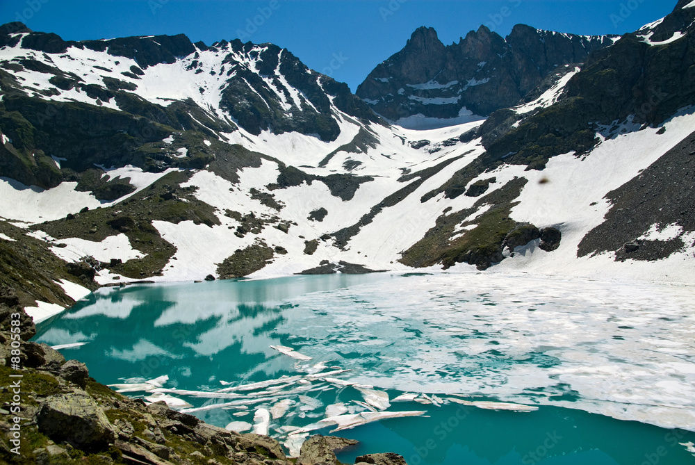 Lac Blanc (2192m) Massif de Belledonne - Alpes