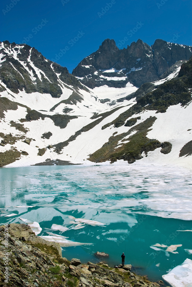 Lac Blanc (2192m) Massif de Belledonne - Alpes