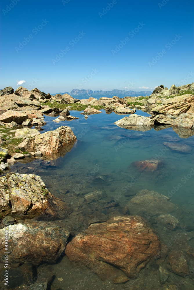 Lac Blanc (2192m) Massif de Belledonne - Alpes