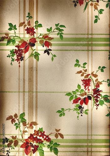 vintage design wall paper from a very old victorian home