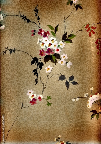 Vintage design wall paper from a very old victorian home