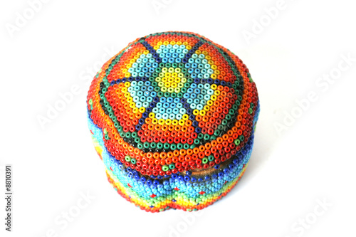 Colorful Beaded Flower Box