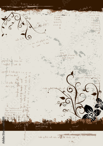 floral grunge background vector