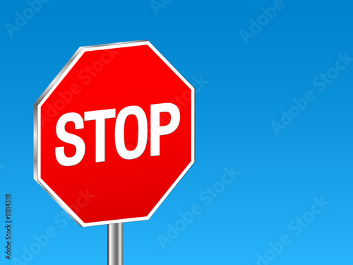 sign stop background