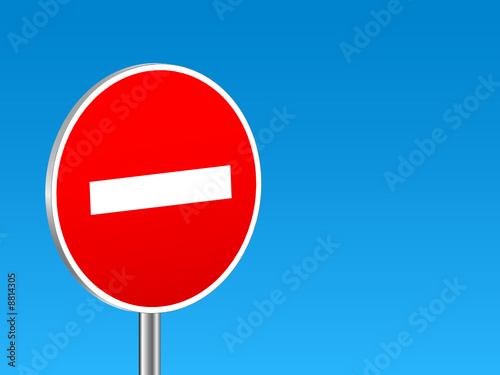 do not enter sign background