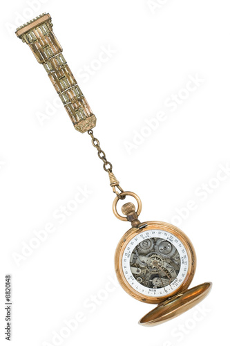 Ancient pocket watch with a calendar