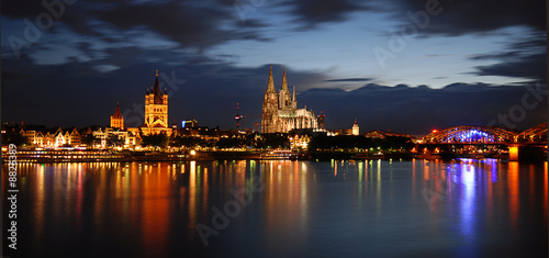 Obraz na płótnie Cologne Skyline