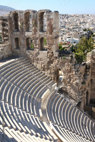 details of acropolis theater, Acropolis in Athens – Greece