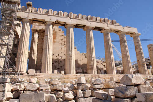 details of Parthenon, Acropolis in Athens – Greece