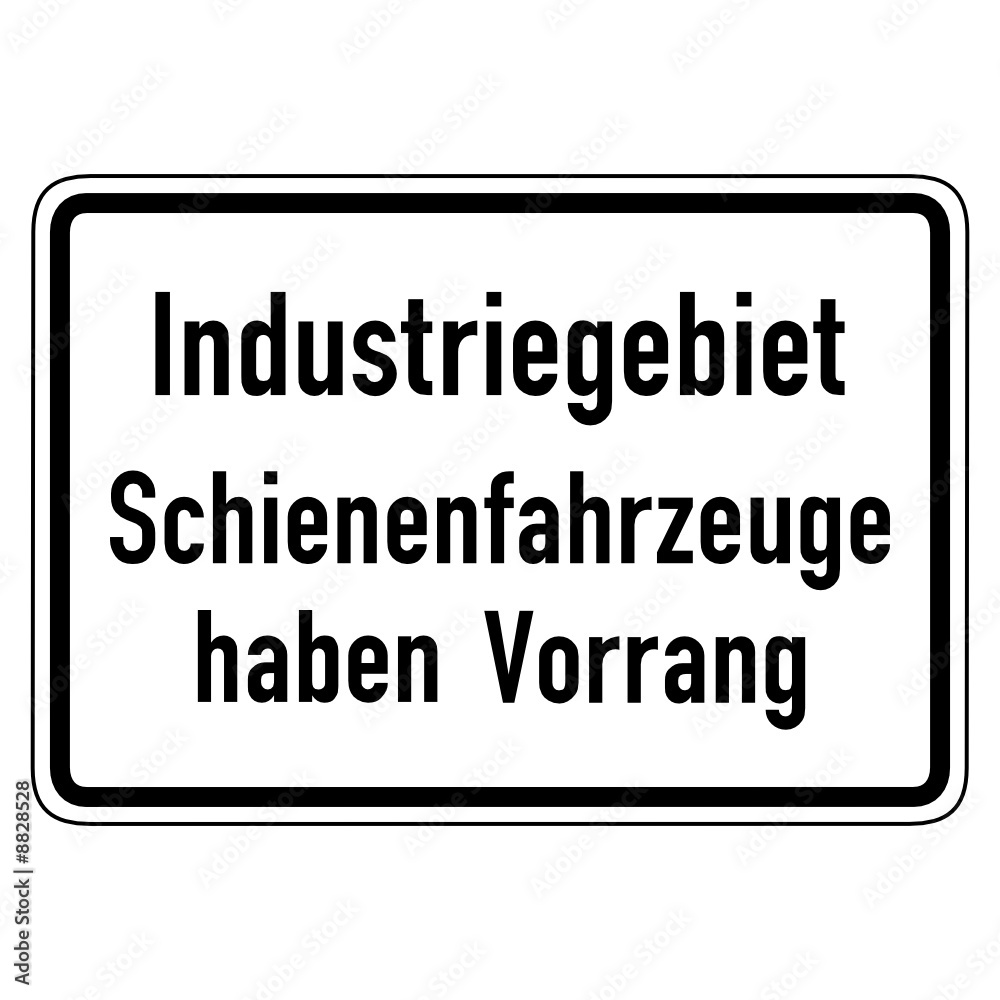 zusatzzeichen industriegebiet