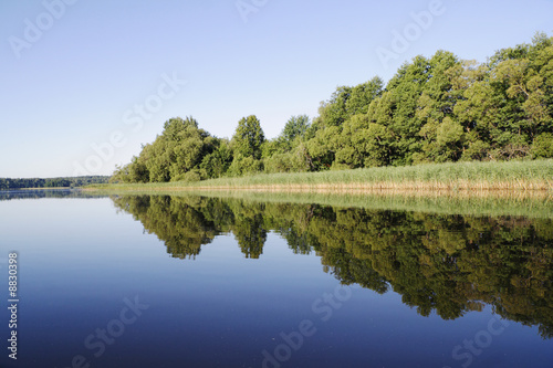 Landscape with lake and reflection © Gala_K