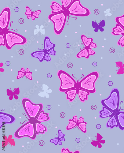Abstract background with butterflies. Vector illustration