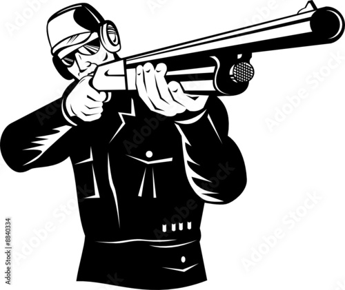 Shooter aiming his gun at you