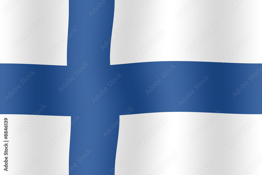 Obraz premium Drapeau de Finlande