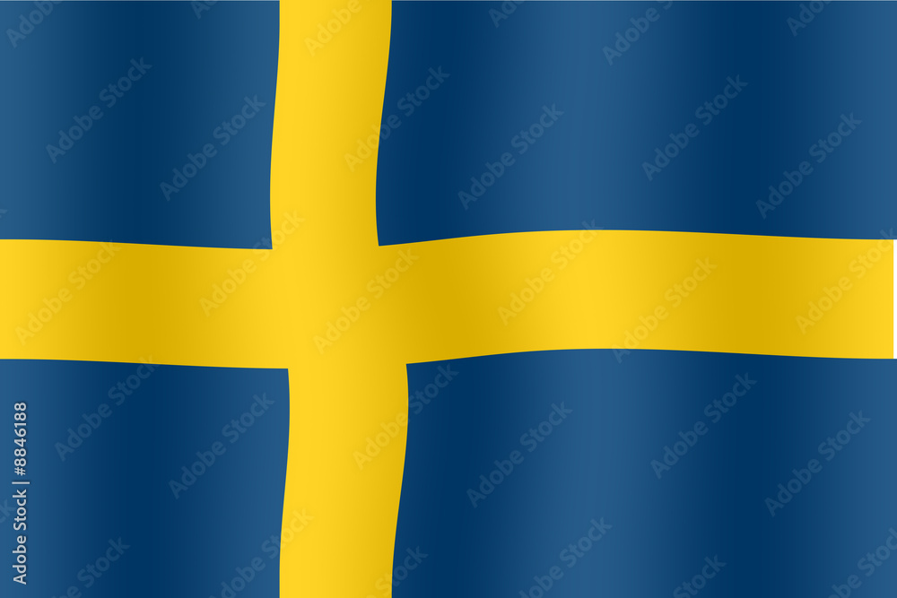 Obraz premium Drapeau de Suède