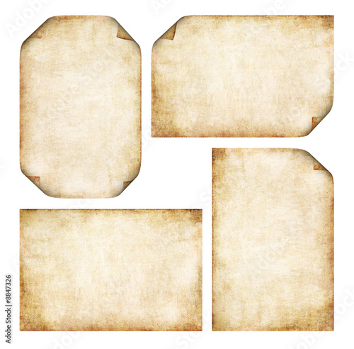 Papel Pergamino con plieges