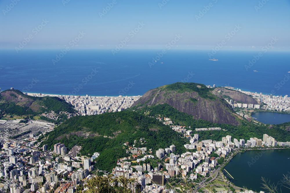 Vue générale de Rio, Brésil.