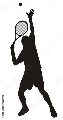 Abstract vector illustration of tenis-player © Dimitar Marinov