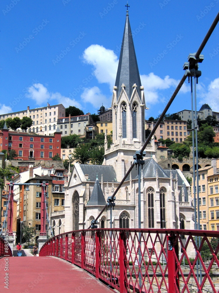 Obraz premium quai de saone lyon