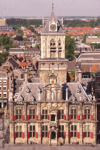 The old city hall of Delft, the Netherlands