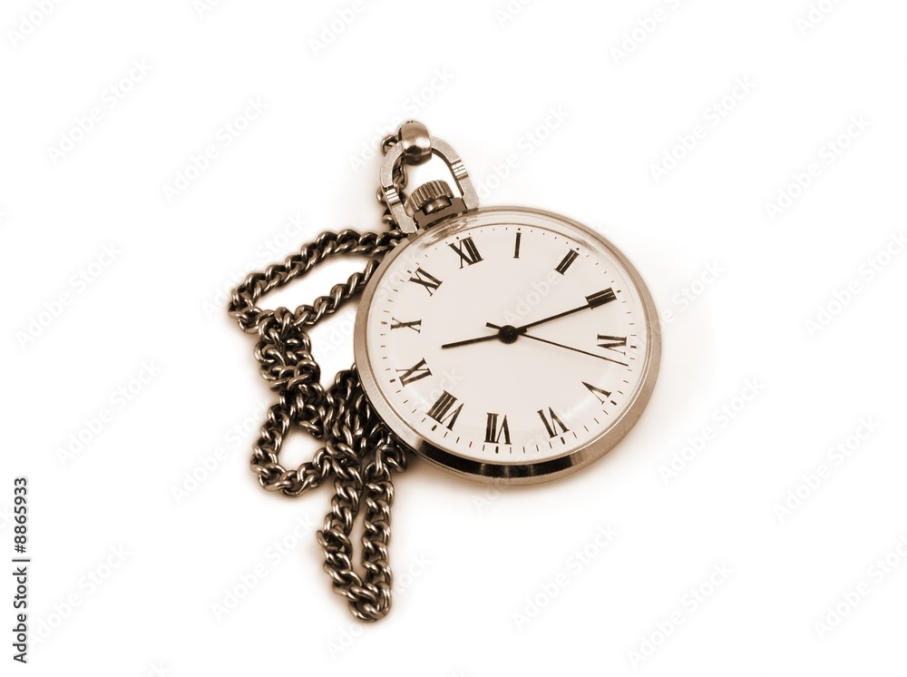 Old watch isolated on white background Old watch isolated on white background