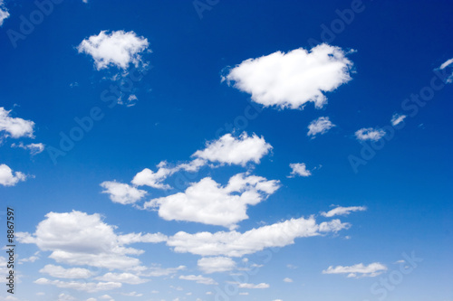 Photography Beautiful white clouds moving on blue sky